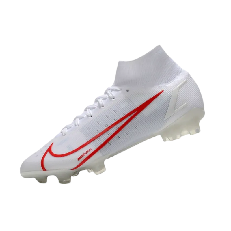 Nike Mercurial Superfly 8 Elite FG White Red - Goatkits Boots