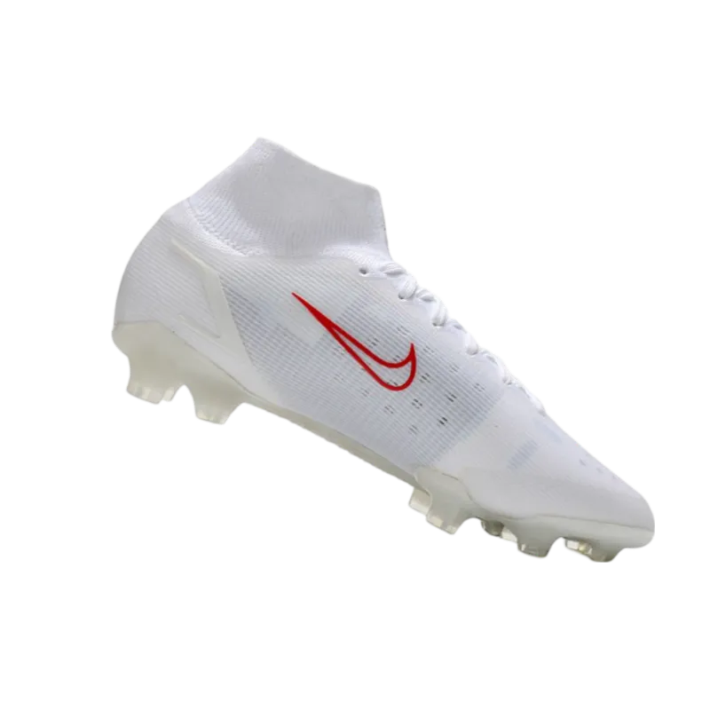 Nike Mercurial Superfly 8 Elite FG White Red - Goatkits Boots