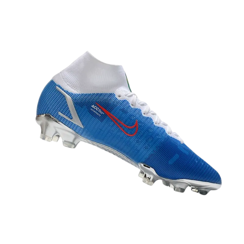 Nike Mercurial Superfly 8 Elite FG Bleu Red White - Goatkits Boots