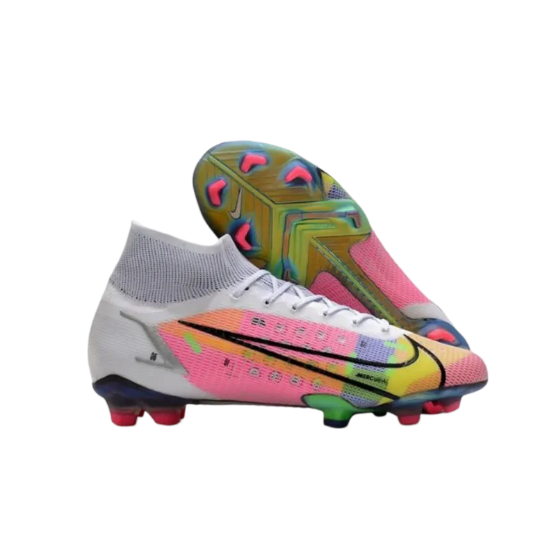 Nike Mercurial Superfly 8 Elite FG Pink Bleu Green - Goatkits Boots