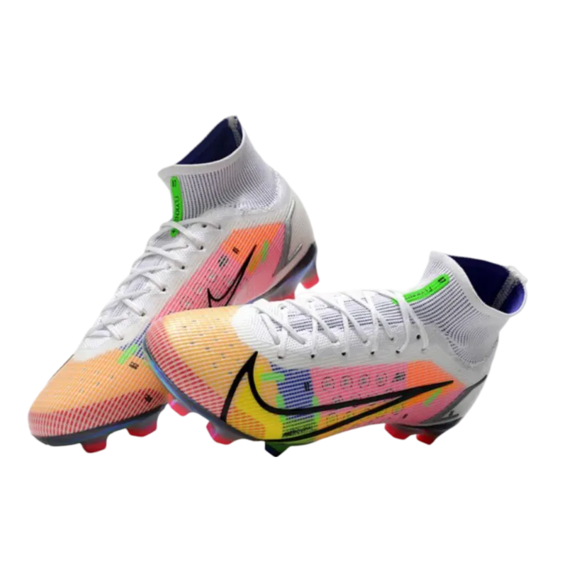 Nike Mercurial Superfly 8 Elite FG Pink Bleu Green - Goatkits Boots