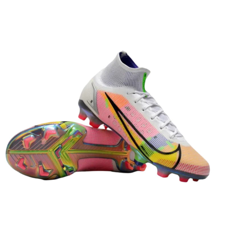 Nike Mercurial Superfly 8 Elite FG Pink Bleu Green - Goatkits Boots