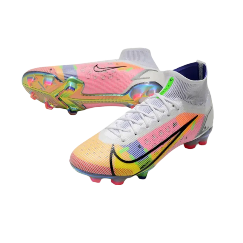 Nike Mercurial Superfly 8 Elite FG Pink Bleu Green - Goatkits Boots