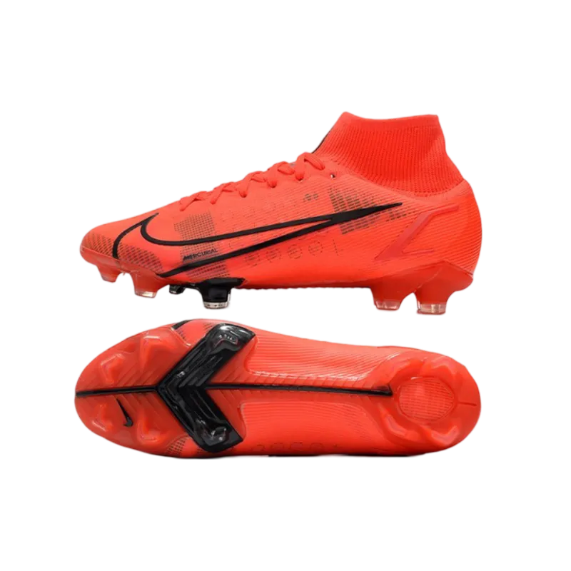 Nike Mercurial Superfly 8 Elite FG Red Black - Goatkits Boots