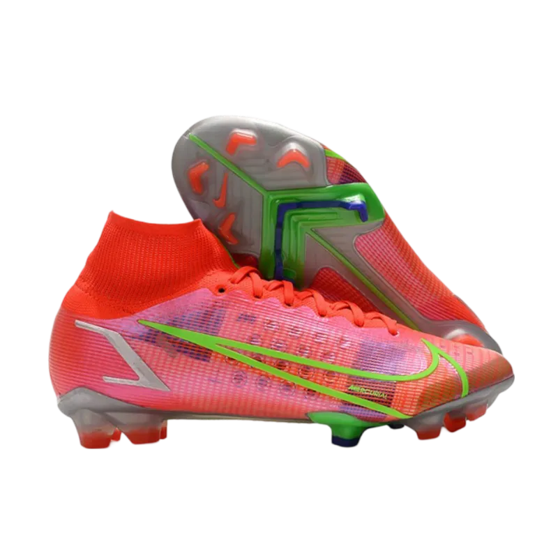 Nike Mercurial Superfly 8 Elite FG Ruby Silver Metallic - Goatkits Boots