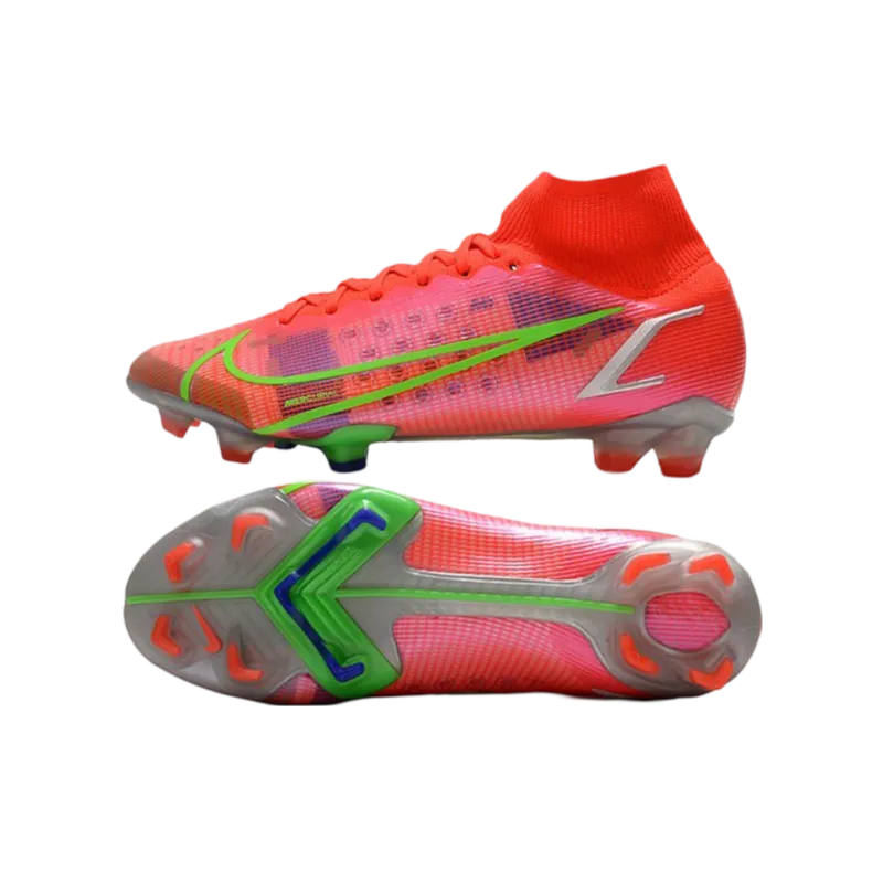 Nike Mercurial Superfly 8 Elite FG Ruby Silver Metallic - Goatkits Boots