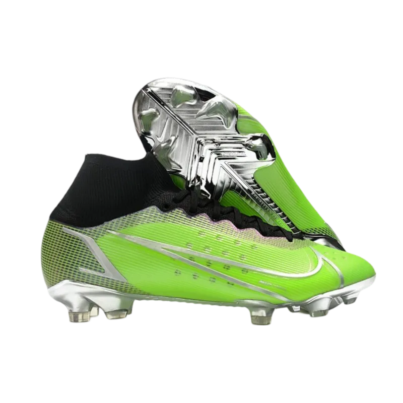 Nike Mercurial Superfly 8 Elite FG Green Black Silver - Goatkits Boots