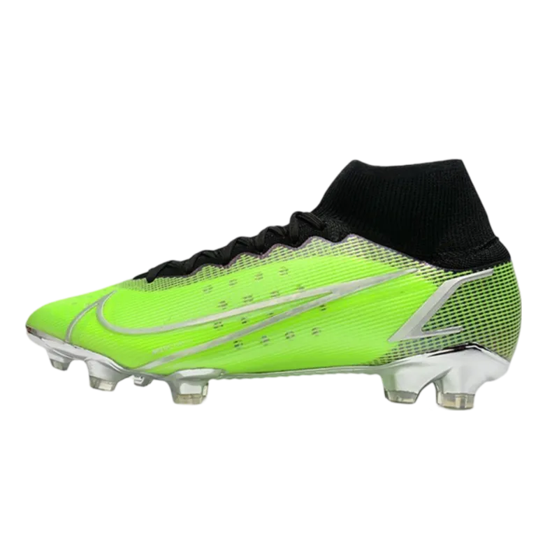 Nike Mercurial Superfly 8 Elite FG Green Black Silver - Goatkits Boots