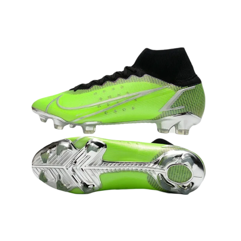 Nike Mercurial Superfly 8 Elite FG Green Black Silver - Goatkits Boots