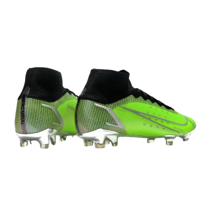 Nike Mercurial Superfly 8 Elite FG Green Black Silver - Goatkits Boots