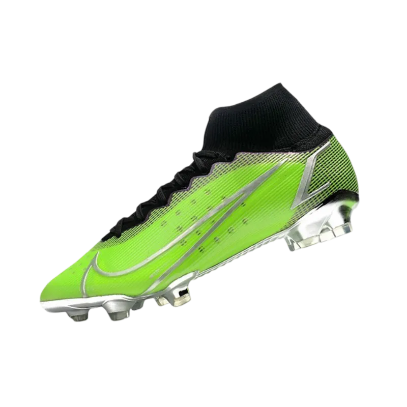 Nike Mercurial Superfly 8 Elite FG Green Black Silver - Goatkits Boots