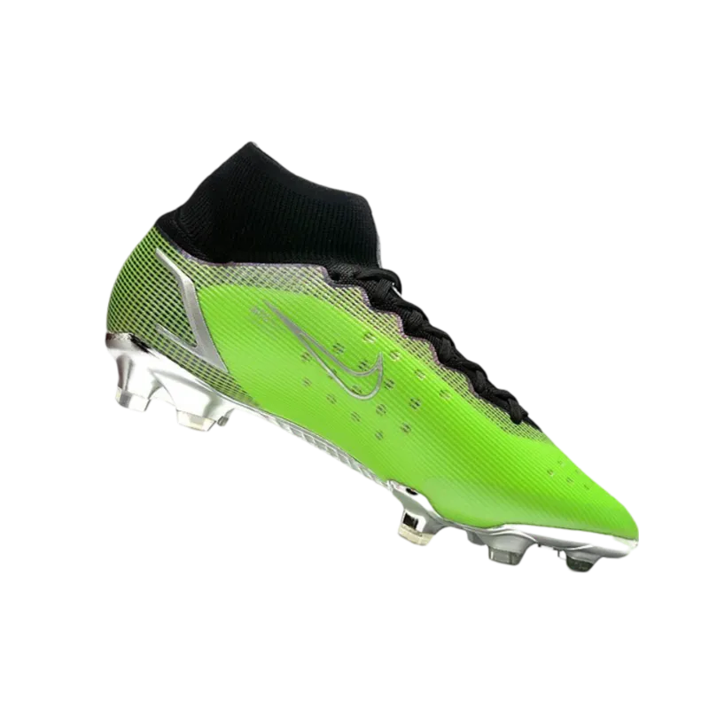 Nike Mercurial Superfly 8 Elite FG Green Black Silver - Goatkits Boots