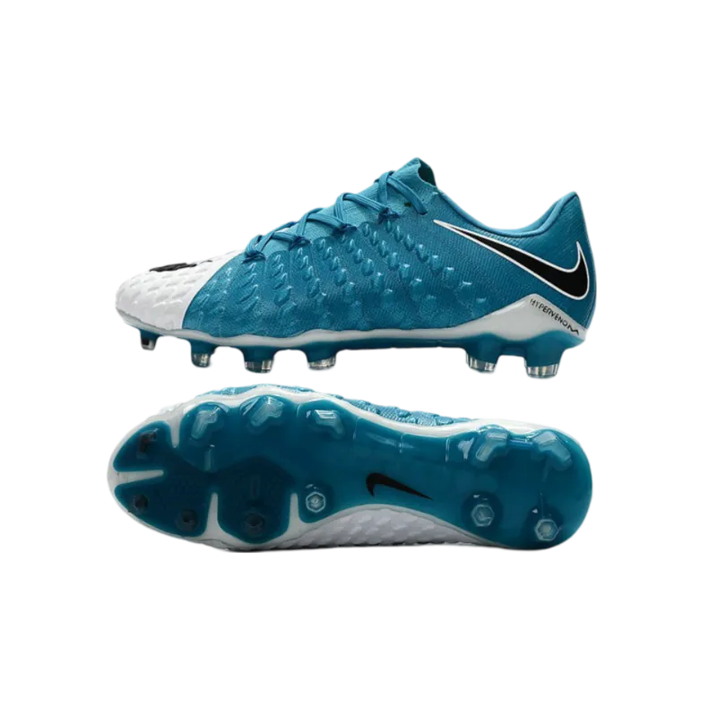 Nike Hypervenom Phantom III FG White Blue - Goatkits Boots