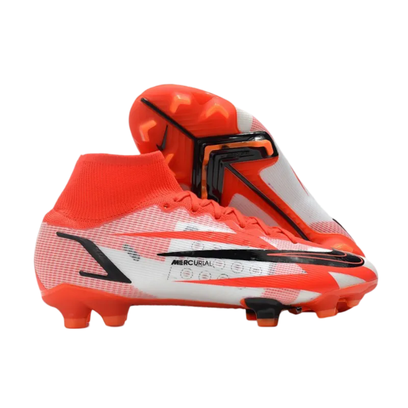 Nike Mercurial Superfly 8 Elite CR7 FG Red Chili Black Phantom Orange Total - Goatkits Boots