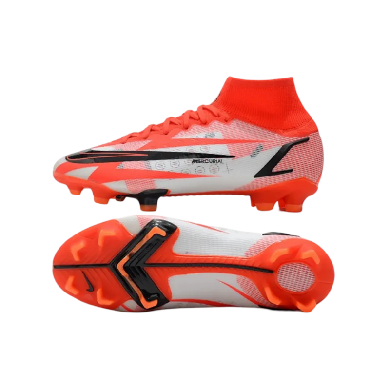 Nike Mercurial Superfly 8 Elite CR7 FG Red Chili Black Phantom Orange Total - Goatkits Boots