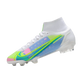 Nike Mercurial Superfly 8 Elite DF FG White Bleu Green - Goatkits Boots