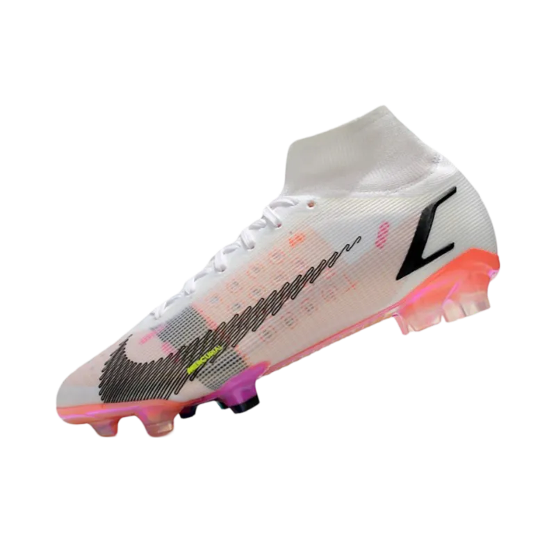 Nike Mercurial Superfly 8 Elite DF FG White Black Carmine Pink - Goatkits Boots