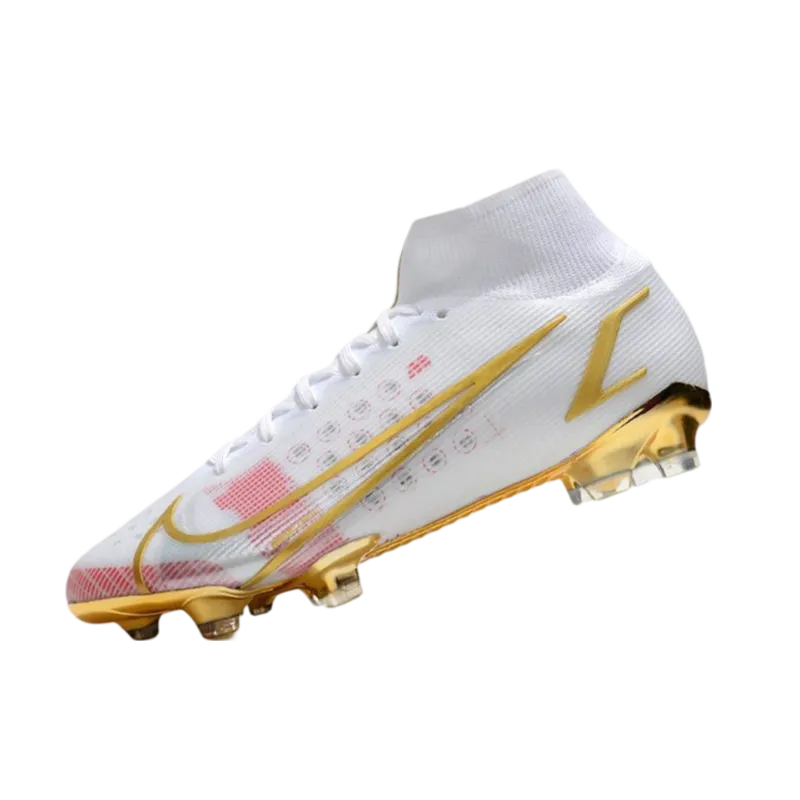 Nike Mercurial Superfly 8 Elite DF FG White Pink Gold - Goatkits Boots