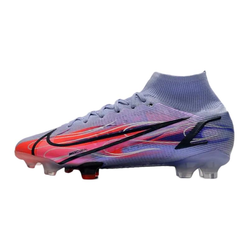 Nike Mercurial Superfly 8 Elite DF FG Mbappé Light Thistle Metallic Silver - Goatkits Boots