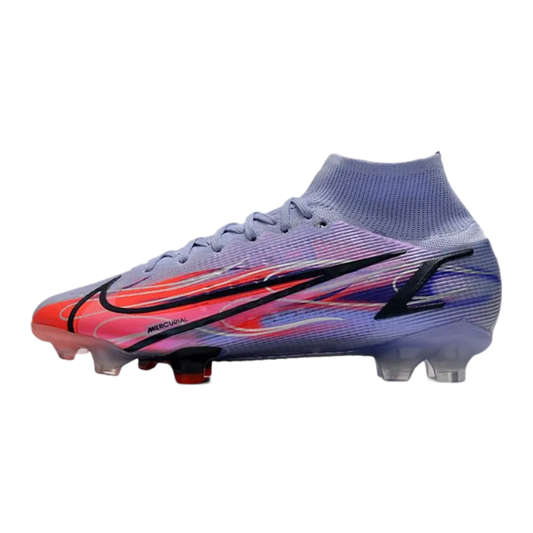 Nike Mercurial Superfly 8 Elite DF FG Mbappé Light Thistle Metallic Silver - Goatkits Boots