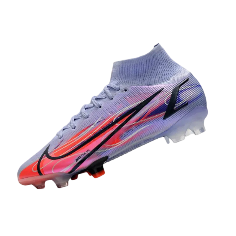 Nike Mercurial Superfly 8 Elite DF FG Mbappé Light Thistle Metallic Silver - Goatkits Boots