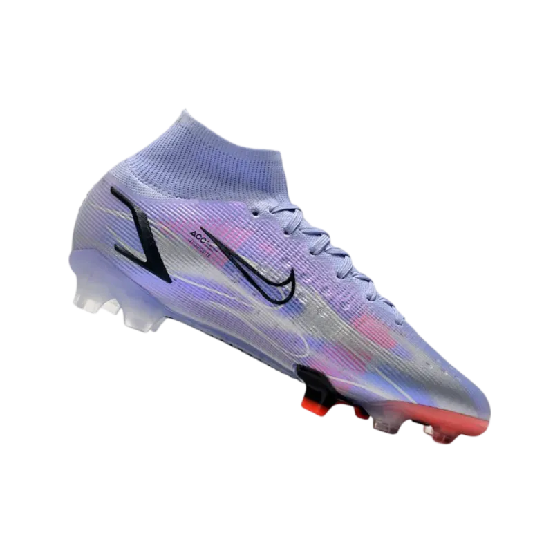 Nike Mercurial Superfly 8 Elite DF FG Mbappé Light Thistle Metallic Silver - Goatkits Boots