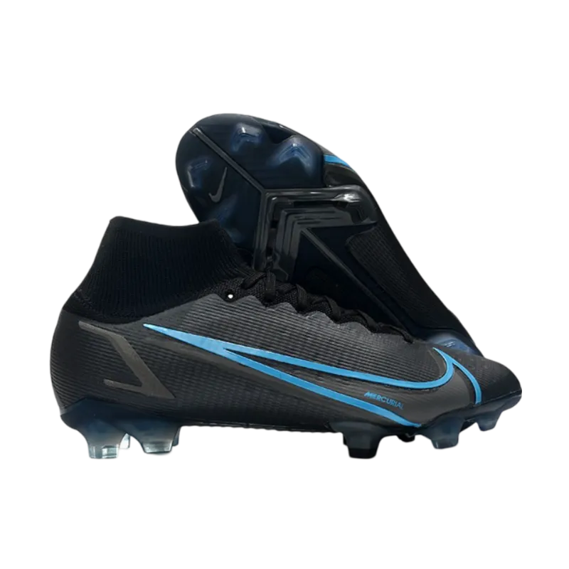 Nike Mercurial Superfly 8 Elite DF FG Black Steel Grey - Goatkits Boots