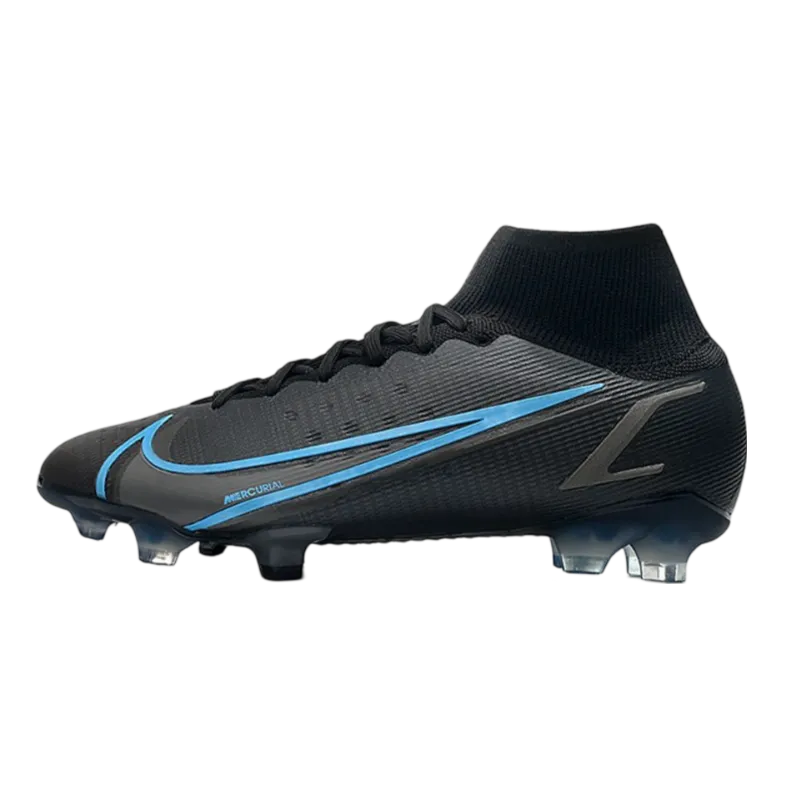 Nike Mercurial Superfly 8 Elite DF FG Black Steel Grey - Goatkits Boots