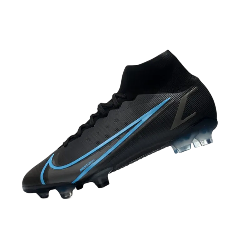 Nike Mercurial Superfly 8 Elite DF FG Black Steel Grey - Goatkits Boots