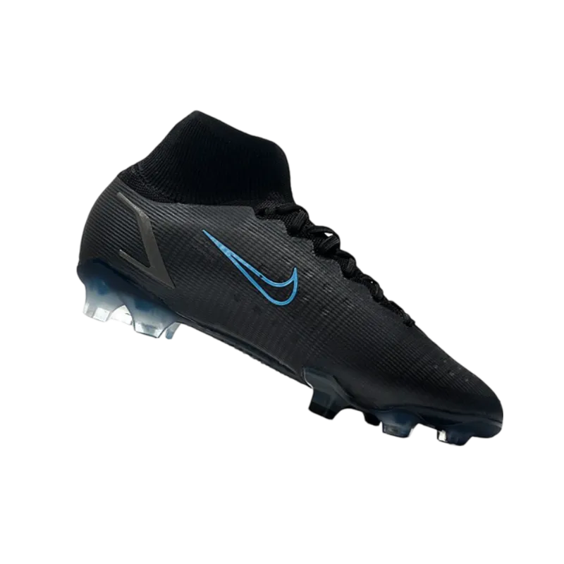 Nike Mercurial Superfly 8 Elite DF FG Black Steel Grey - Goatkits Boots