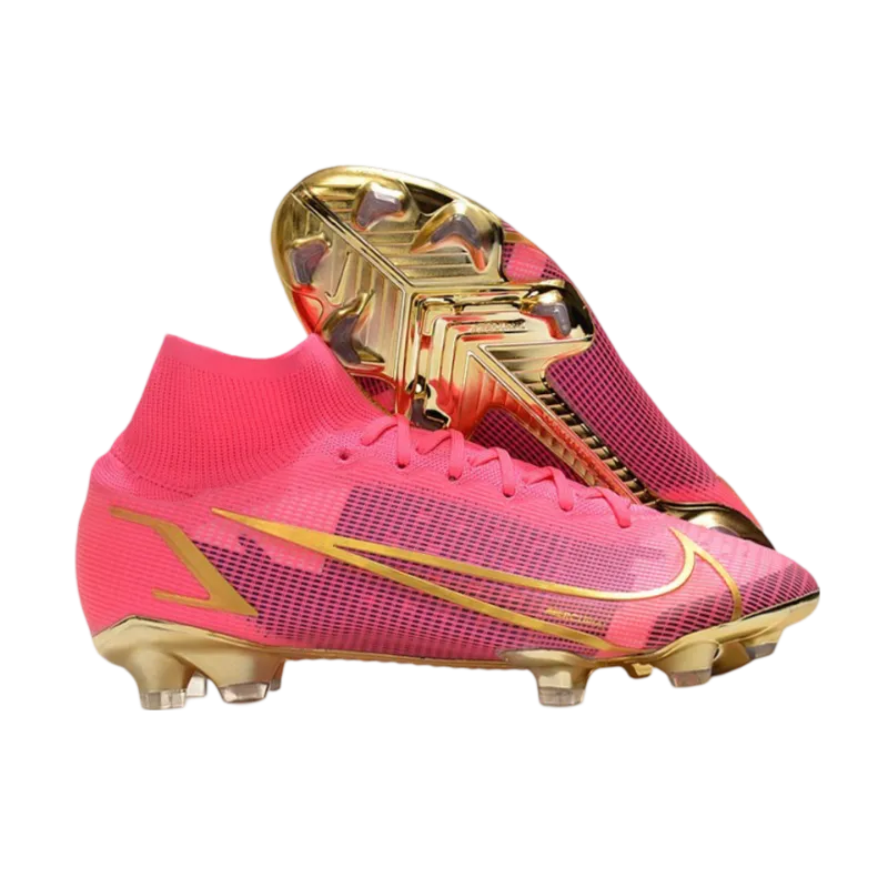 Nike Mercurial Superfly 8 Elite DF FG Pink Black Gold - Goatkits Boots