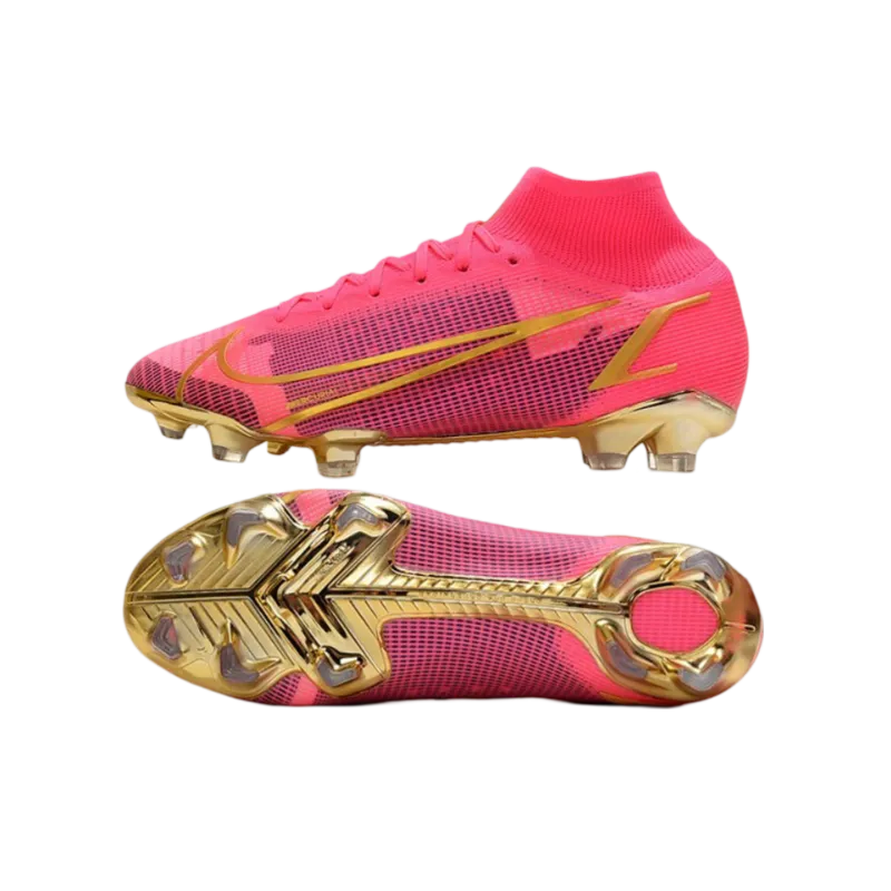 Nike Mercurial Superfly 8 Elite DF FG Pink Black Gold - Goatkits Boots