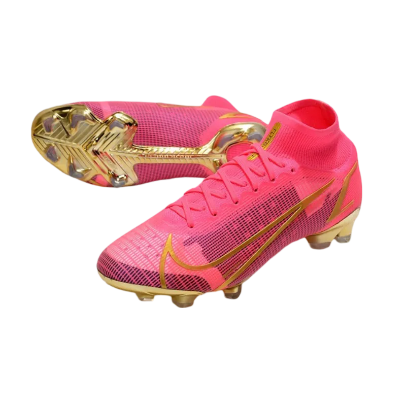 Nike Mercurial Superfly 8 Elite DF FG Pink Black Gold - Goatkits Boots