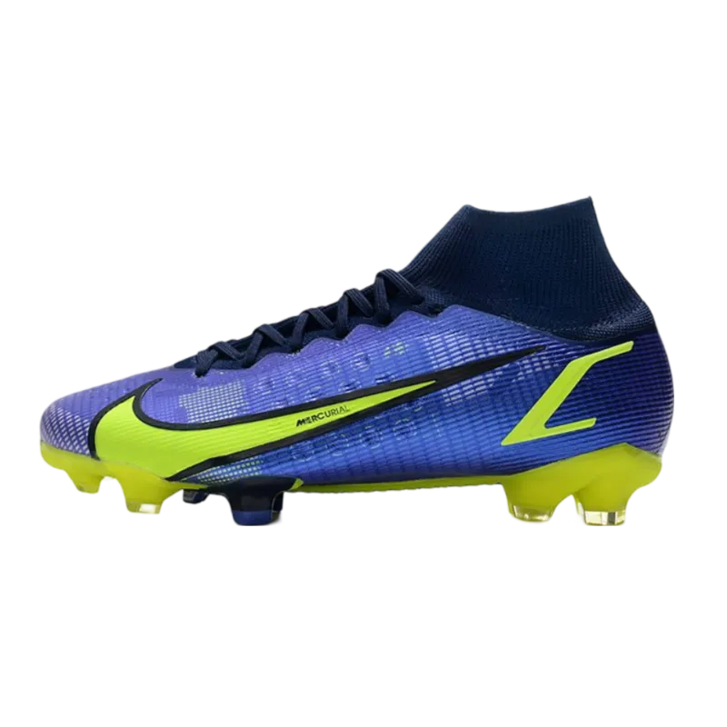 Nike Mercurial Superfly 8 Elite DF FG Sapphire Volt Blue - Goatkits Boots