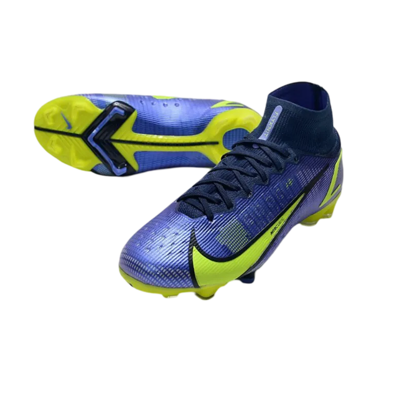 Nike Mercurial Superfly 8 Elite DF FG Sapphire Volt Blue - Goatkits Boots