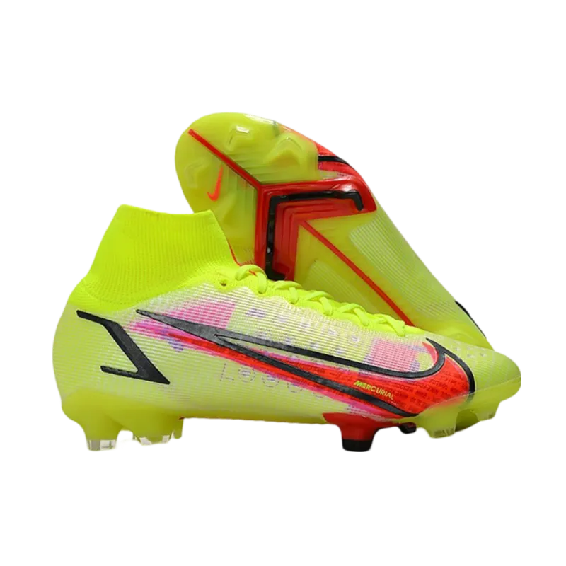 Nike Mercurial Superfly 8 Elite DF FG Volt Carmine Black - Goatkits Boots