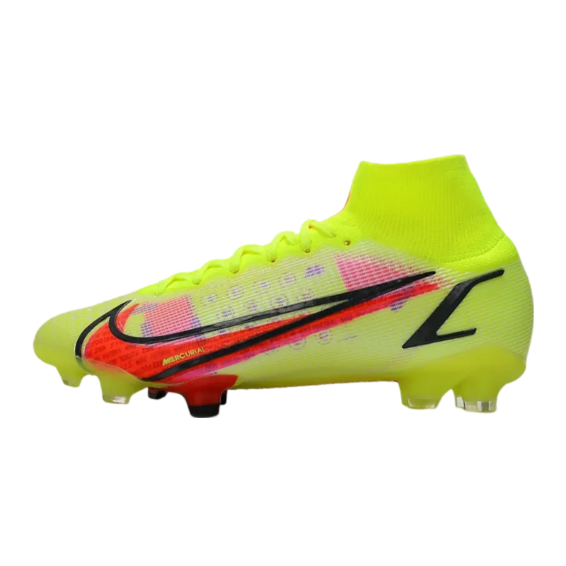 Nike Mercurial Superfly 8 Elite DF FG Volt Carmine Black - Goatkits Boots