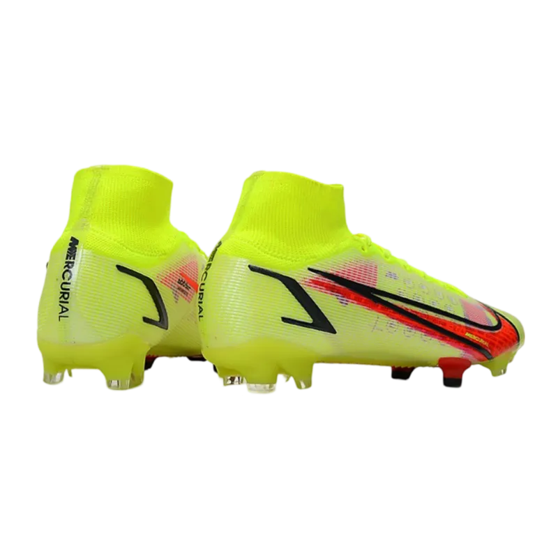 Nike Mercurial Superfly 8 Elite DF FG Volt Carmine Black - Goatkits Boots