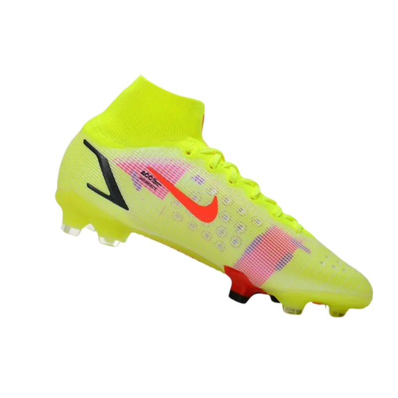 Nike Mercurial Superfly 8 Elite DF FG Volt Carmine Black - Goatkits Boots