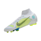 Nike Mercurial Superfly 8 Elite FG White Yellow Bleu - Goatkits Boots