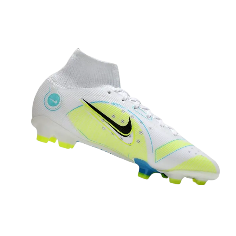 Nike Mercurial Superfly 8 Elite FG White Yellow Bleu - Goatkits Boots