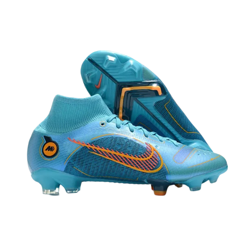 Nike Mercurial Superfly 8 Elite FG New Blue Chlorine Orange Laser Marina - Goatkits Boots