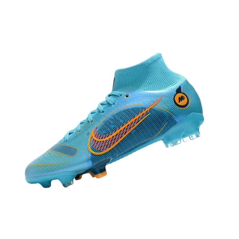 Nike Mercurial Superfly 8 Elite FG New Blue Chlorine Orange Laser Marina - Goatkits Boots