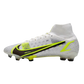 Nike Mercurial Superfly 8 Elite FG Silver Safari White Black Yellow Fluo - Goatkits Boots