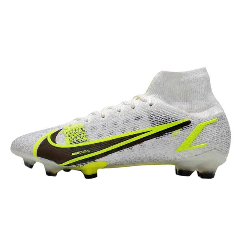 Nike Mercurial Superfly 8 Elite FG Silver Safari White Black Yellow Fluo - Goatkits Boots