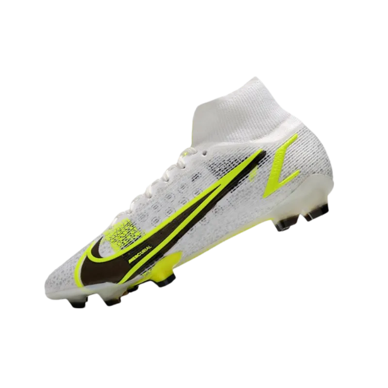 Nike Mercurial Superfly 8 Elite FG Silver Safari White Black Yellow Fluo - Goatkits Boots