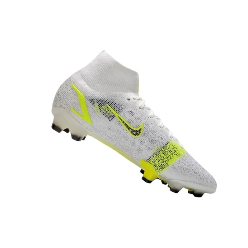 Nike Mercurial Superfly 8 Elite FG Silver Safari White Black Yellow Fluo - Goatkits Boots