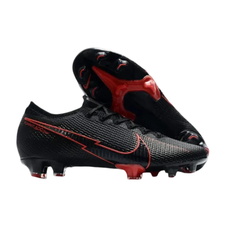 Nike Mercurial Vapor 13 Elite FG ACC Men Black Red - Goatkits Boots