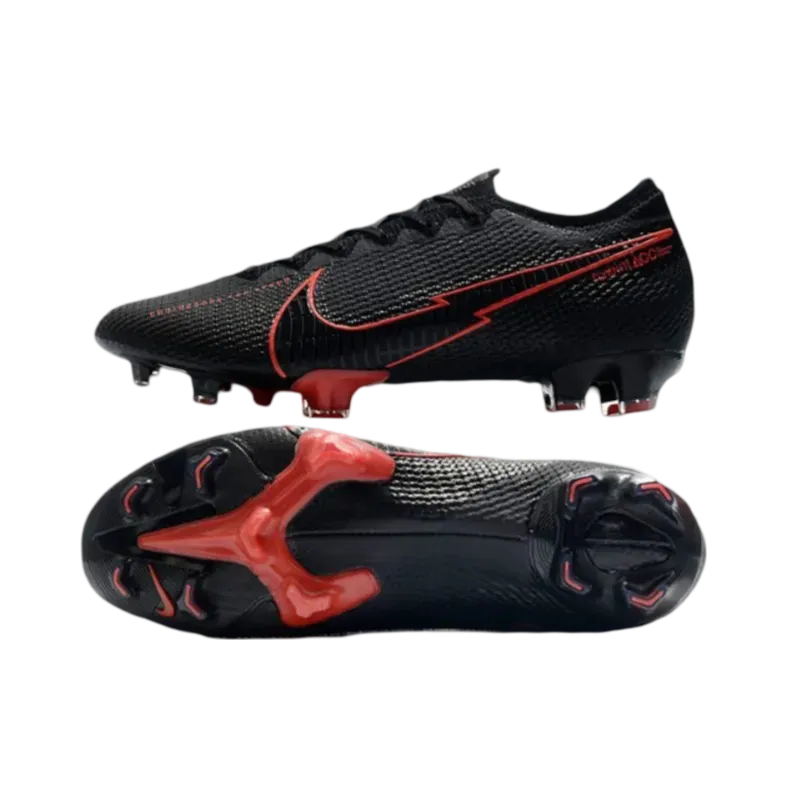 Nike Mercurial Vapor 13 Elite FG ACC Men Black Red - Goatkits Boots