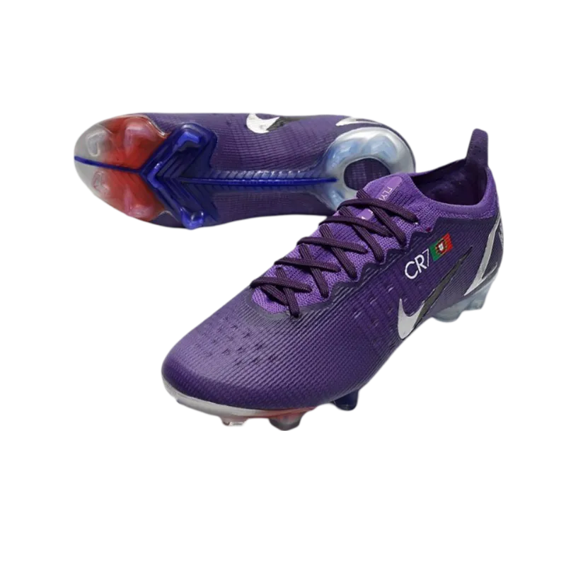 Nike Mercurial Vapor 14 Elite FG Ronaldo CR7 Purple Silver - Goatkits Boots